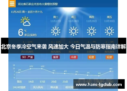 北京冬季冷空气来袭 风速加大 今日气温与防寒指南详解