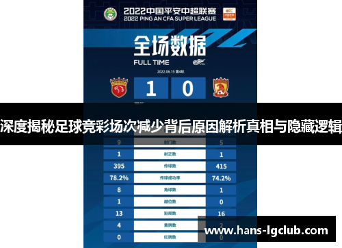 深度揭秘足球竞彩场次减少背后原因解析真相与隐藏逻辑